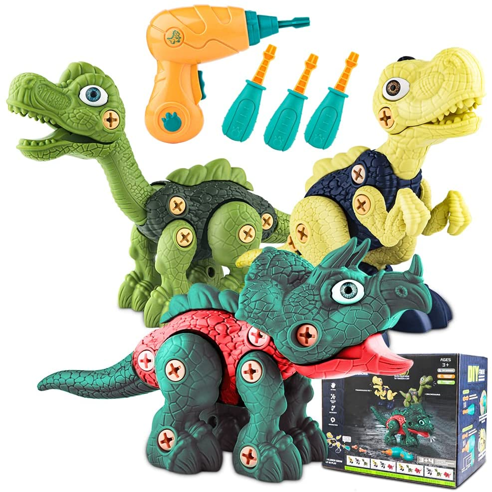 Dinosaur Toys, Educational Learning Toys for Kids STEM Construction Building Toys