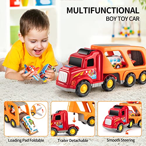 5 in 1 Carrier Truck Transport Play Vehicles Toys