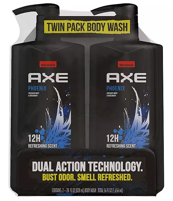 AXE Phoenix Body Wash for Men with Pump, 28 fl. oz., 2 pk.