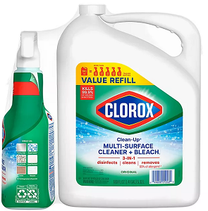 Clorox Clean-Up All-Purpose Cleaner + Bleach, Original Spray + Refill