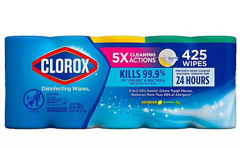 Clorox Disinfecting Cleaning Wipes, Variety Pack, 5 ct., 425 wipes