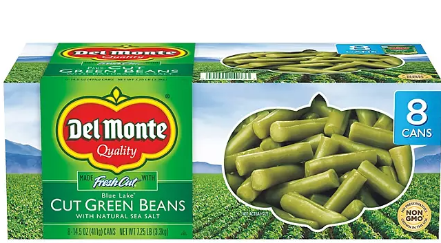 Del Monte Cut Green Beans, 14.5 oz., 8 pk.