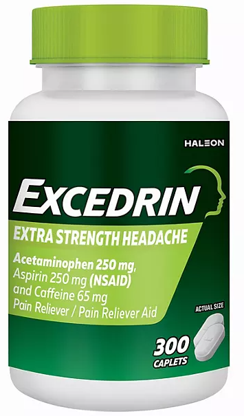 Excedrin Extra Strength Pain Reliever Caplets, 300 ct.