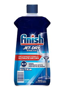 Finish Jet-Dry Ultra Rinse Aid, Dishwasher Rinse & Drying Agent 32 fl. oz.