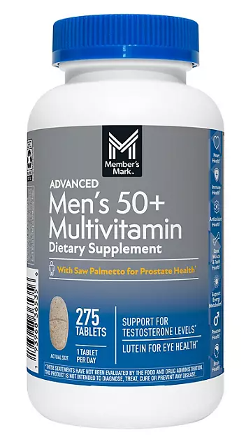 Member's Mark Advanced Men's 50+ Multivitamin Tablets, 275 ct.