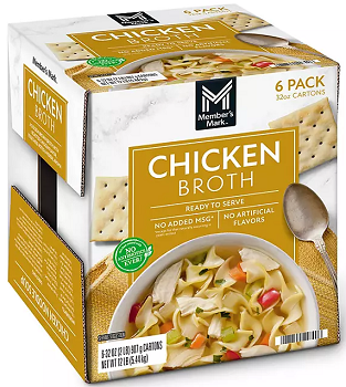 Member's Mark Chicken Broth, 32 oz., 6 pk.