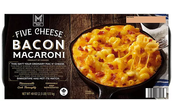 Member's Mark Five Cheese Bacon Macaroni 40 oz.