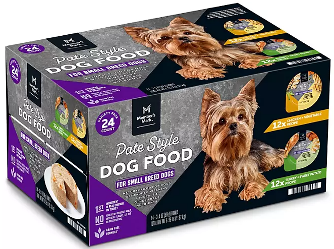 Member’s Mark Variety Pack, Small Breed Pate Style Dog Food, 3.5 oz., 24 ct.