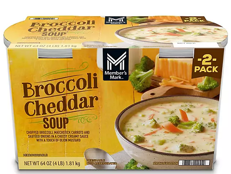 Member's Mark Broccoli Cheddar Soup, 32 oz., 2 pk.