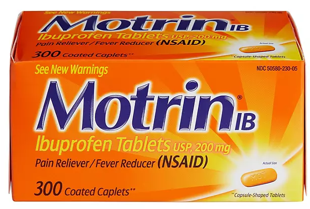 Motrin IB Pain Reliever Caplets, 200 mg Ibuprofen, 300 ct.