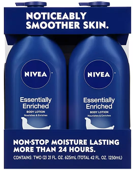 NIVEA Essentially Enriched Body Lotion, 21 oz., 2 pk.