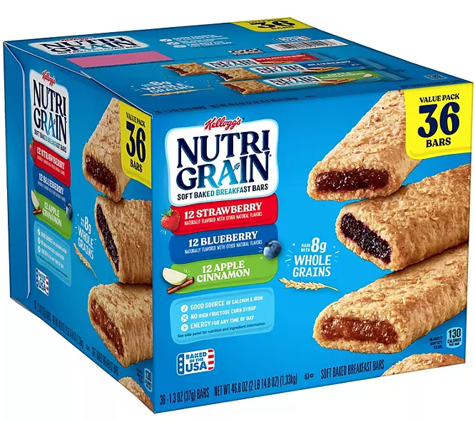 Nutri-Grain Bars Variety Pack, 1.3 oz., 36 pk.