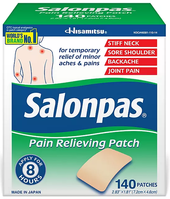 Salonpas Pain-Relieving Patch, 140 ct.