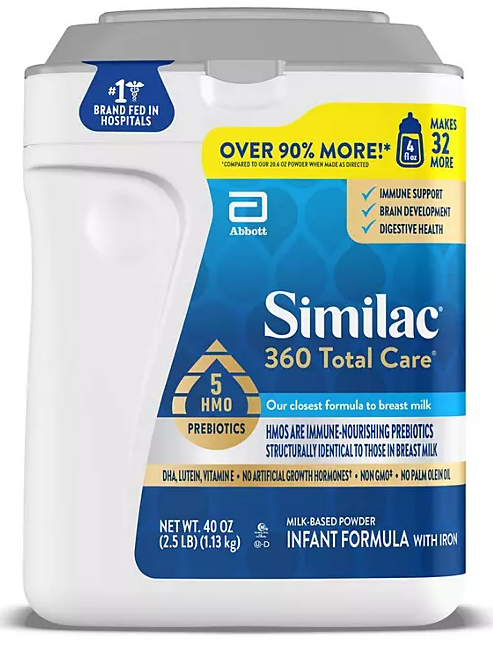 Similac 360 Total Care Infant Formula, 40 oz.