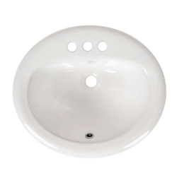 OVERMOUNT WHITE OVAL 2118