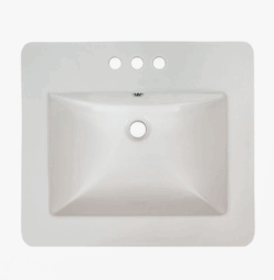 OVERMOUNT WHITE RECTANGLE 2118