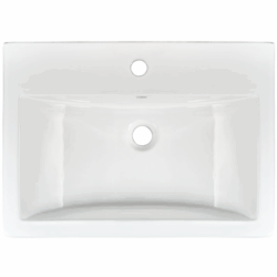 OVERMOUNT WHITE RECTANGLE PORCELAIN 2417
