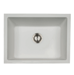 WHITE QUARTZ SINGLE BOWL 2418